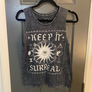 Keep It Surreal Gray Tank Top